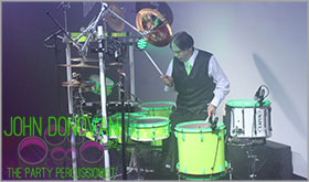 John Donovan The Party Percussionist is an acclaimed live Manhattan wedding and mitzvah artist, musician and entertainer with DJS and bands