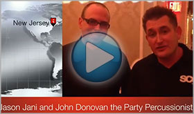 Jason Jani of SCE Event group gives John Donovan The Party Percussionist a Video Testimonial