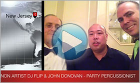 Pioneer National Demonstrator DJ Flip gives John Donovan The Party Percussionist a video testimonial