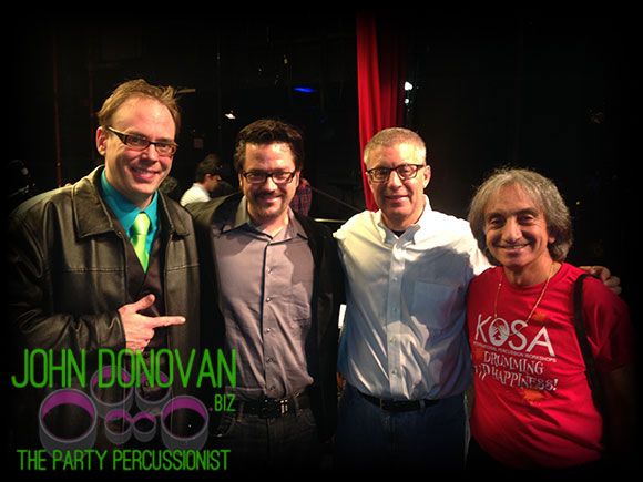 John Donovan with Andrew Beall, Jonathan Haas and Aldo Mazza at NYU